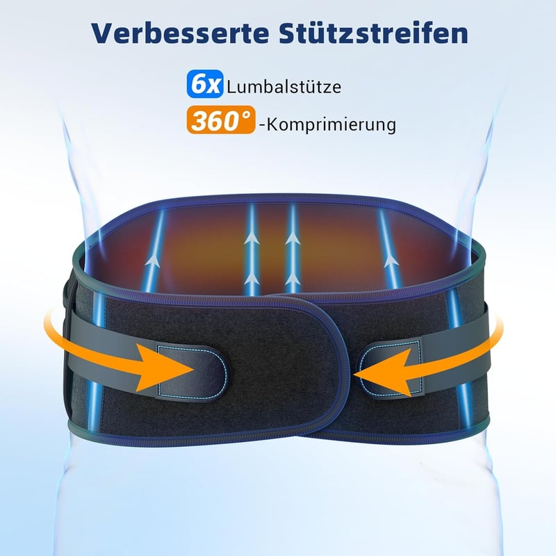 Comfytemp Hőmérséklet-szabályozható Hátmelegítő Öv 25 Wh Akkumulátorral USB Töltéssel