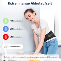 Comfytemp Hőmérséklet-szabályozható Hátmelegítő Öv 25 Wh Akkumulátorral USB Töltéssel 6