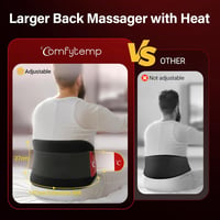 Comfytemp Infravörös Hátmasszázs Öv Akkumulátorral, 10 Hőfok 5 Vibrációs Mód App Vezérléssel 27x155cm Vezeték Nélküli Melegítő Öv 8
