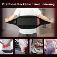 Comfytemp Infravörös Hátmasszázs Öv Akkumulátorral, 10 Hőfok 5 Vibrációs Mód App Vezérléssel 27x155cm Vezeték Nélküli Melegítő Öv 3