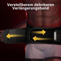 Comfytemp Infravörös Hátmasszázs Öv Akkumulátorral, 10 Hőfok 5 Vibrációs Mód App Vezérléssel 27x155cm Vezeték Nélküli Melegítő Öv 7