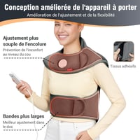 Comfytemp Infravörös Súlyozott Fűtőpárna Nyakra és Vállra, 1,1 kg, 6 Hőfokozat, 1-3 Órás Időzítő, 57x50 cm, Mosható Elektromos Melegítő 5