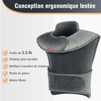 Comfytemp Infravörös Súlyozott Fűtőpárna Nyakra és Vállra, 1,1 kg, 6 Hőfokozat, 1-3 Órás Időzítő, 57x50 cm, Mosható Elektromos Melegítő 3