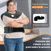 Comfytemp Infravörös Súlyozott Fűtőpárna Nyakra és Vállra, 1,1 kg, 6 Hőfokozat, 1-3 Órás Időzítő, 57x50 cm, Mosható Elektromos Melegítő 7