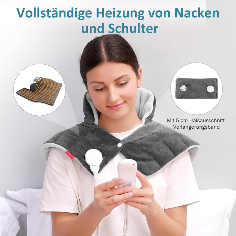 Comfytemp Nyakfűtő Vállmelegítő 9 Hőfokozat Automata Lekapcsolás Ajándék