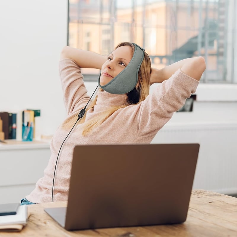 Comfytemp USB Állkapocs és Arc Melegítő Párna - 83x11 cm Puha Fűtőpárna TMJ Fájdalomra és Fogászati Beavatkozás Utáni Regenerálódásra, 3 Hőf