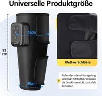 Comfytemp Vezeték nélküli lábmasszírozó légnyomásos fűtéssel 2 db 3