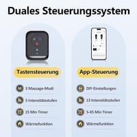 Comfytemp Vezeték nélküli lábmasszírozó légnyomásos fűtéssel 2 db 6