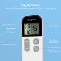 Comfytemp Vezeték nélküli TENS Készülék – Izom- és Idegstimulátor, 15 Mód, 2 Elektrode Párna, Újratölthető 5
