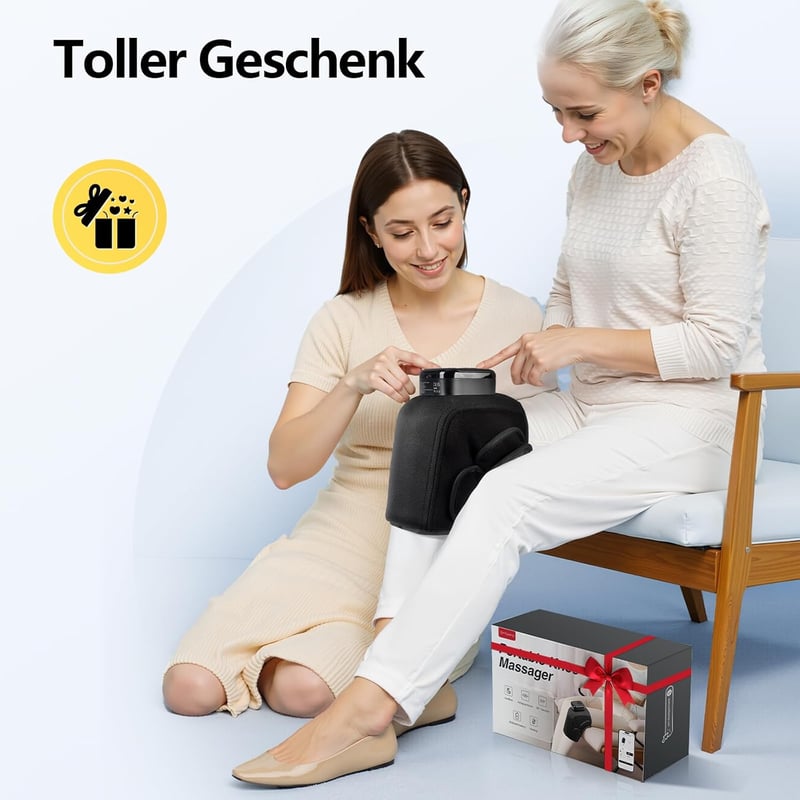 Comfytemp Vezeték nélküli térdfájdalom enyhítő masszírozó 3D légnyomásos fűtéssel