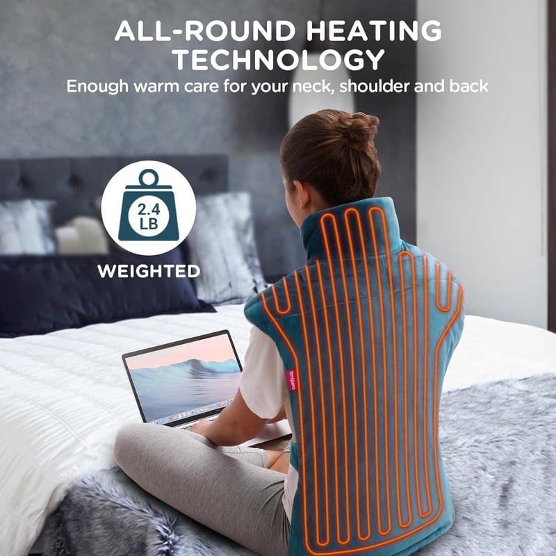 Comfytemp  XL Extra Hosszú Hátmelegítő Párna - Teljes Hátat Fedő Elektromos Melegítőpárna