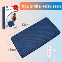 Comfytemp XXL Elektromos Melegítőpárna 83x43 cm - Puha Fűtőpárna Automatikus Kikapcsolással, Túlmelegedés Elleni Védelemmel Hátra, Vállra, D 8