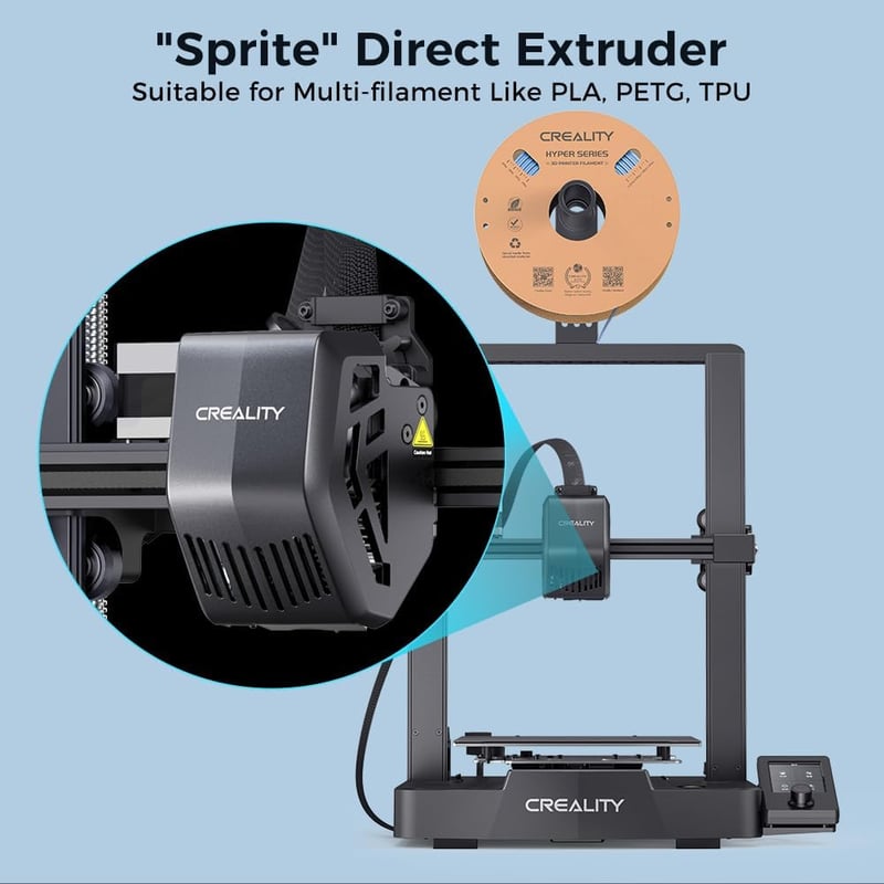 Comgrow Ender 3 V3 SE 3D nyomtató CR Touch szintezéssel és Sprite extruderrel
