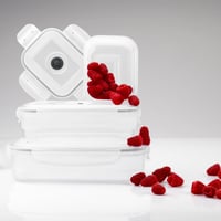 Vákuová dóza na potraviny Compactor ACC922 Aspifresh s pumpou, 3-dielna súprava, bez BPA, biela, obdĺžniková 2