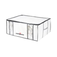 Vákuové úložné vrece Compactor Life Style, veľkosť XXL, bielo-sivé, s veľkou kapacitou na uskladnenie oblečenia a posteľnej bielizne 1