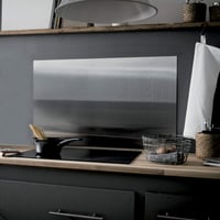 Panou de protecție pentru bucătărie Compactor din oțel inoxidabil și tablă magnetică, 90 x 50 cm, argintiu, montare pe perete prin lipire, protecție împotriva stropirii 5