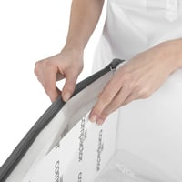 Compactor Vákuumzsák L-es méret extra lapos - Ágy alatti tárolás ruhákhoz, párnákhoz, takarókhoz - Porszívóval kompatibilis, újrahasználható, légmentes 8
