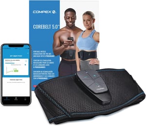 Centură de stimulare musculară EMS Compex Corebelt 5.0 - negru - mărimea S-M