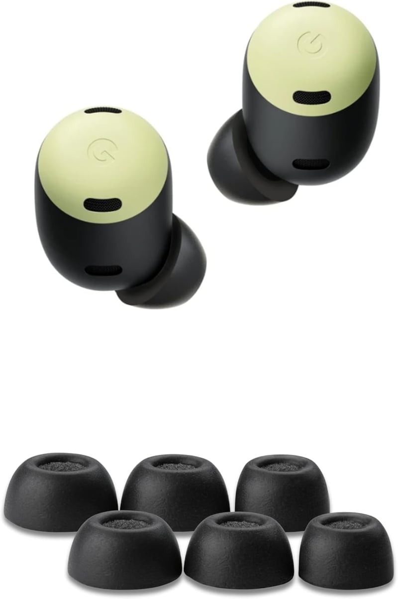 Comply 3 páras memóriahabos fülhegyezet Google Pixel Buds Pro-hoz, fekete, közepes méret - Medium