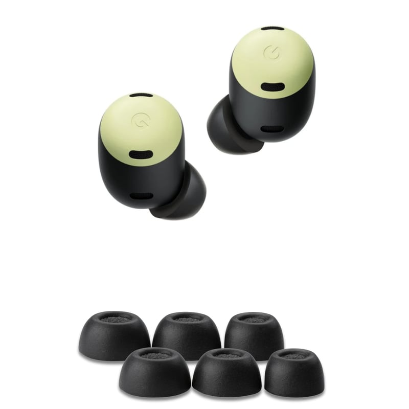 Náhradné penové nadstavce Comply pre Google Pixel Buds Pro, 3 páry – čierne – veľkosť M