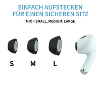 Dopuri din spumă cu memorie Comply TrueGrip MAX pentru Apple AirPods Pro (generatia a 3-a) - negru, S/M/L, 3 perechi 6
