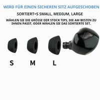 Náhradné štuple do uší Comply TrueGrip Pro TW-200-C pre slúchadlá Sony – veľkosť M 7