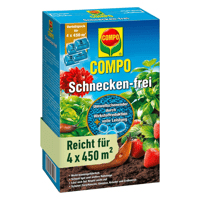 Compo Schnecken-frei Granule împotriva melcilor 4 x 225 g, pachet pentru grădină, protecție eficientă împotriva melcilor 1