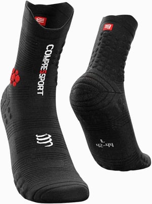 Bežecké ponožky Compressport Pro Racing V3 Trail, unisex – čierne – veľkosť 42-44 (EU)