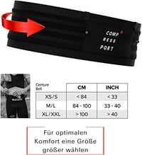 Centură de alergare și ciclism Compressport Free Belt, ultraușoară, respirabilă, fără trepidații - m/l, Free Belt Pro 6