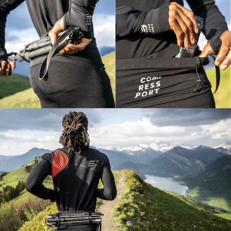 Centură de alergare și ciclism Compressport Free Belt, ultraușoară, respirabilă, fără trepidații - m/l, Free Belt Pro