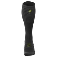 COMPRESSPORT Full Socks Run Kompresné bežecké ponožky unisex - čierne, veľkosť 45-48 (EU) - podpora svalov, na beh a triatlon 6