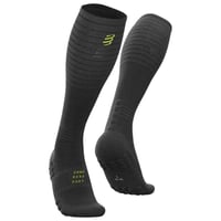 COMPRESSPORT Full Socks Run Kompresné bežecké ponožky unisex - čierne, veľkosť 45-48 (EU) - podpora svalov, na beh a triatlon 7