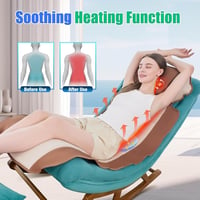 comrelax Fűthető teljes test masszázsmatrac hővel, hátmasszázs derékhúzással és relaxációval, állítható derékpánt, 4 mód, 6 halk motor 3