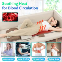 Comrelax Teljes Testes Masszázsmatrac - 3D Nyújtás, Derékmelegítés, 4 Program, 3 Intenzitás, Összecsukható PU Bőr Masszázs Szőnyeg 155-183 c 7