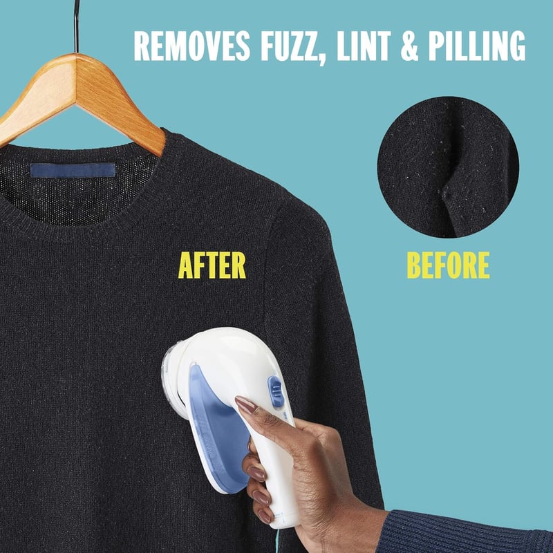 Conair Szövetgombolyító Elektromos Ruhaápoló Ergonomikus Fogantyúval Fehér-Kék