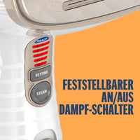 Aparat de călcat vertical cu abur Conair Turbo ExtremeSteam GS59XE - 230 ml - alb/șampanie 7