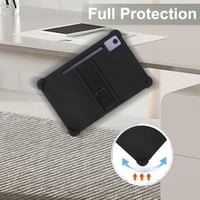 CONAPIKA Lenovo IdeaTab Pro szilikon tok állvánnyal, légpárnás ütésálló védelem - black 4