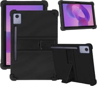 CONAPIKA Lenovo IdeaTab Pro szilikon tok állvánnyal, légpárnás ütésálló védelem - black 1