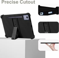 CONAPIKA Lenovo IdeaTab Pro szilikon tok állvánnyal, légpárnás ütésálló védelem - black 8