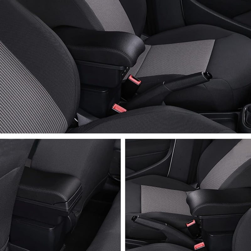 ConBlom autó kartámasz Golf 6 Jetta Mk5 Vento USB töltőportokkal fekete varrással