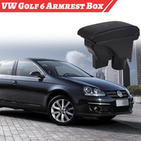 ConBlom autó kartámasz Golf 6 Jetta Mk5 Vento USB töltőportokkal fekete varrással 8