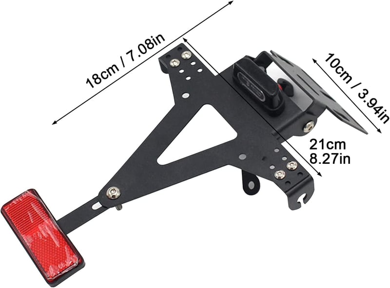 ConBlom LED-es motoros rendszámtábla tartó univerzális YZF R1 R3 R6 MT-07