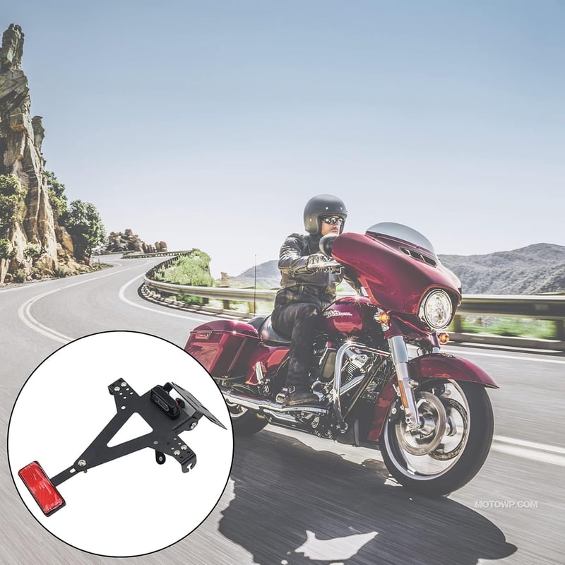ConBlom LED-es motoros rendszámtábla tartó univerzális YZF R1 R3 R6 MT-07