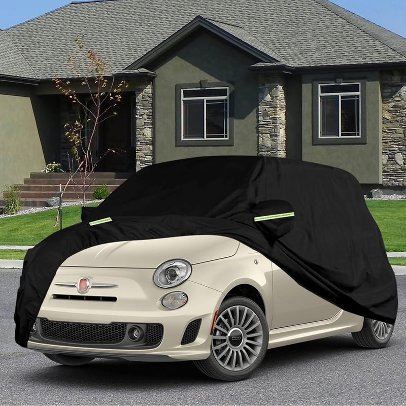 ConBlom Vízálló Autótakaró Fiat 500/500C/500E/Abarth 2007-2022 Cipzárral