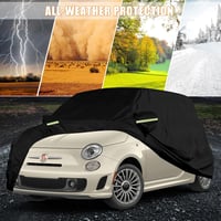 ConBlom Vízálló Autótakaró Fiat 500/500C/500E/Abarth 2007-2022 Cipzárral 4