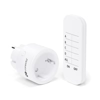 conecto Vezeték nélküli aljzat szett - 2300W, távirányító, kompakt fehér 1