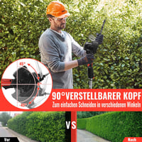 Conentool 12V Akkumulátoros Sövényvágó 2in1 Elektromos Kerti Olló Akkuval és Töltővel 5