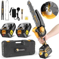 Conentool Akkumulátoros Mini Láncfűrész 1000W, 8 Colos, 2x4.0Ah Akkuval és Töltővel 1