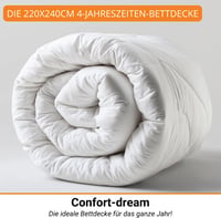 Confort-dream 4 Évszakos Paplan 240x220 cm Oeko-Tex Prémium 550 gsm 8