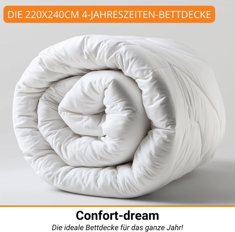 Confort-dream 4 Évszakos Paplan 240x220 cm Oeko-Tex Prémium 550 gsm